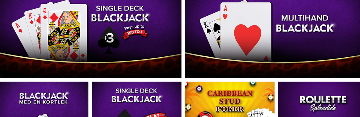 Bordsspel och kortspel på JackpotJoy casino