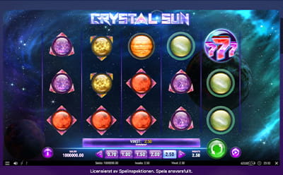Bild på slotspelet Crystal Sun hos Dreamz Casino.