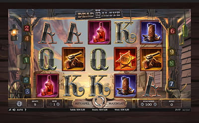 Bild på spelplanen i casinospelet Dead or Alive 2 hos Goliath Casino.