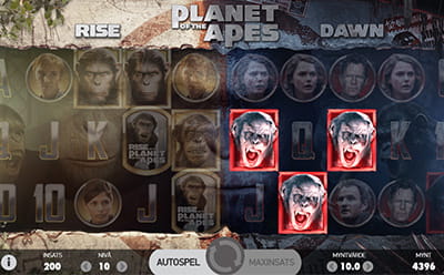 Planet of the Apes spelautomat hos Cherry Casino