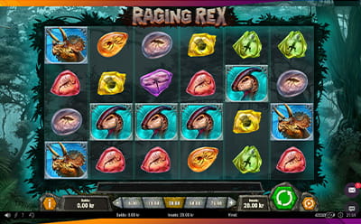 Bild på slotspelet Raging Rex hos Guts Casino.