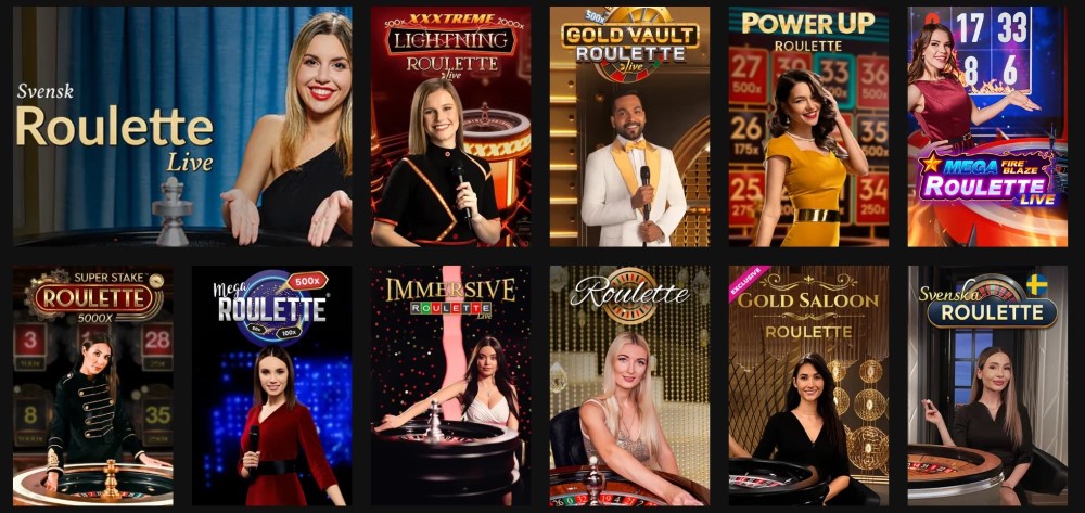 Betinia Roulette, Blackjack & Andra Bordsspel
